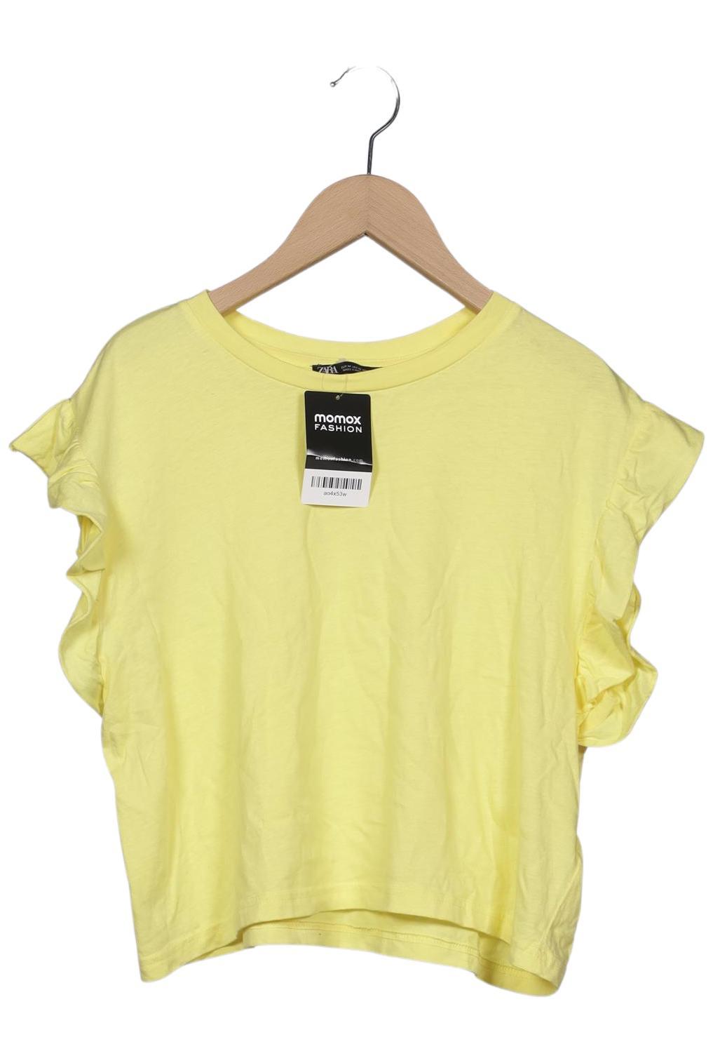 

Zara Damen T-Shirt, gelb, Gr. 38