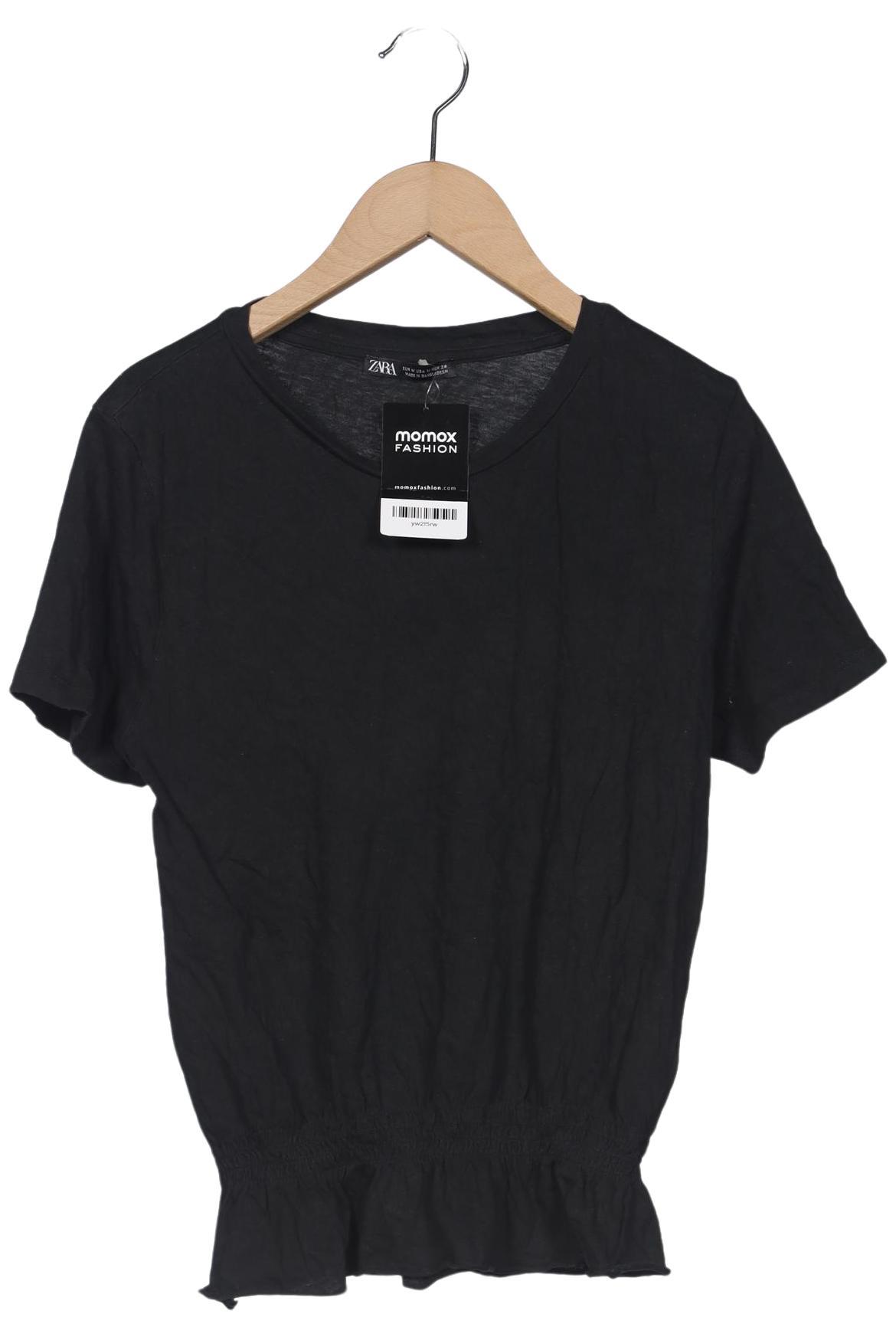 

Zara Damen T-Shirt, schwarz, Gr. 38