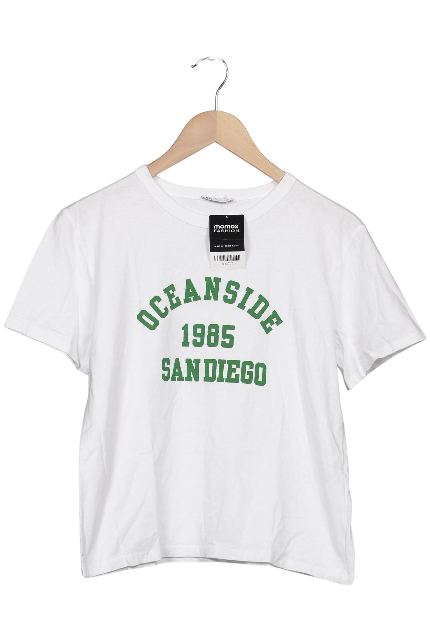 

Zara Damen T-Shirt, weiß, Gr. 42