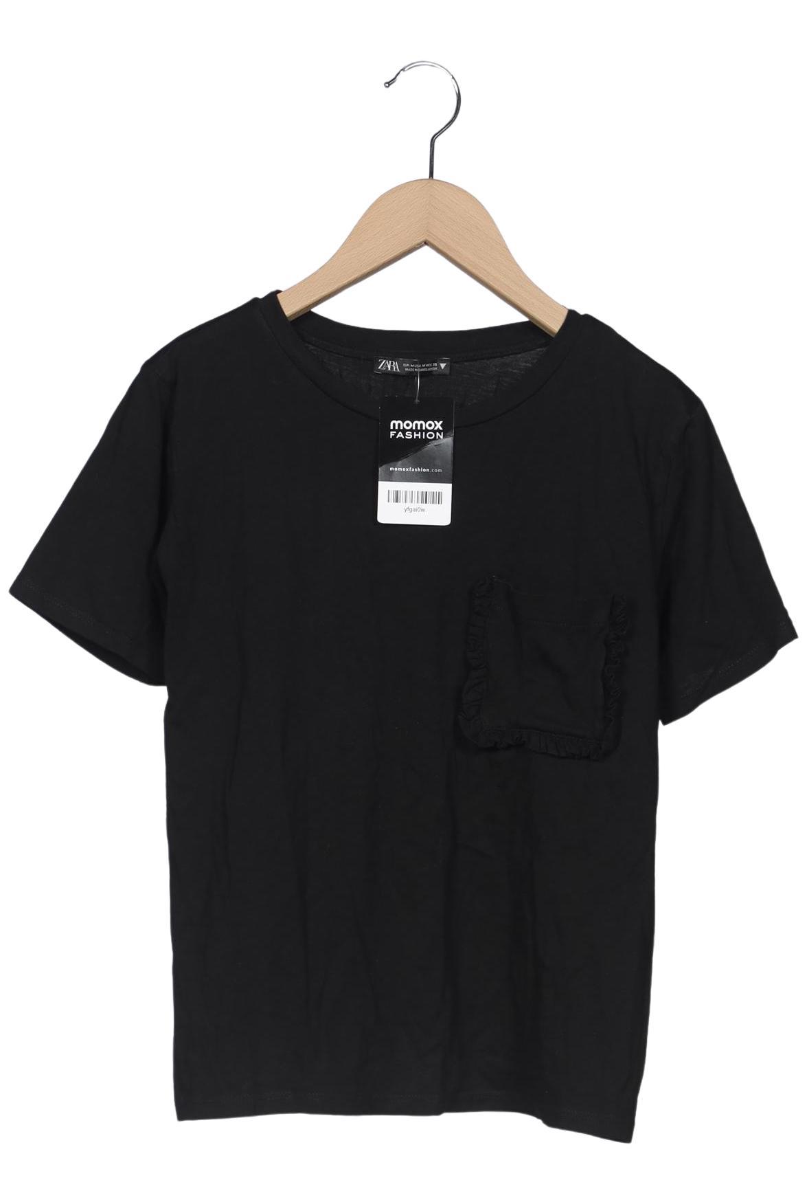 

Zara Damen T-Shirt, schwarz, Gr. 38