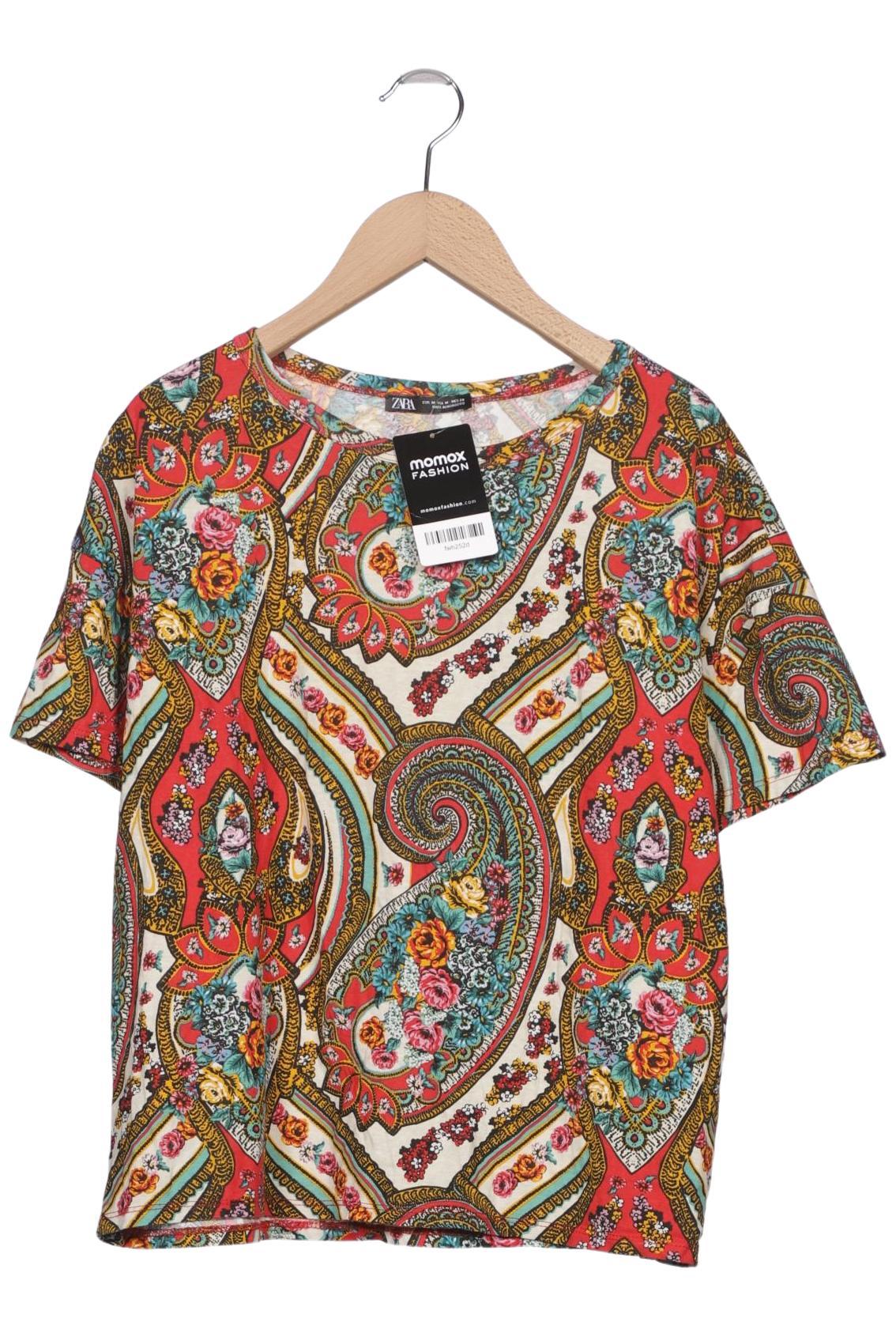 

Zara Damen T-Shirt, mehrfarbig, Gr. 38
