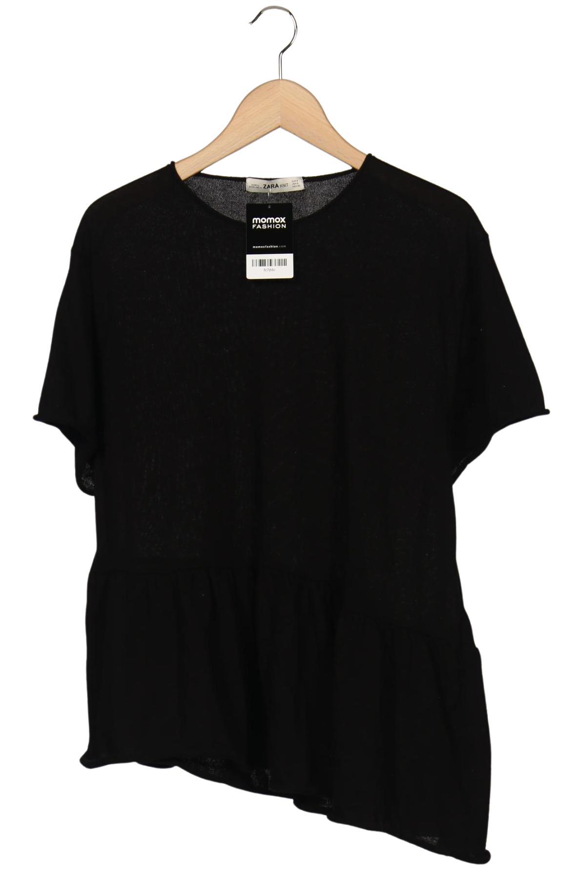 

Zara Damen T-Shirt, schwarz, Gr. 36