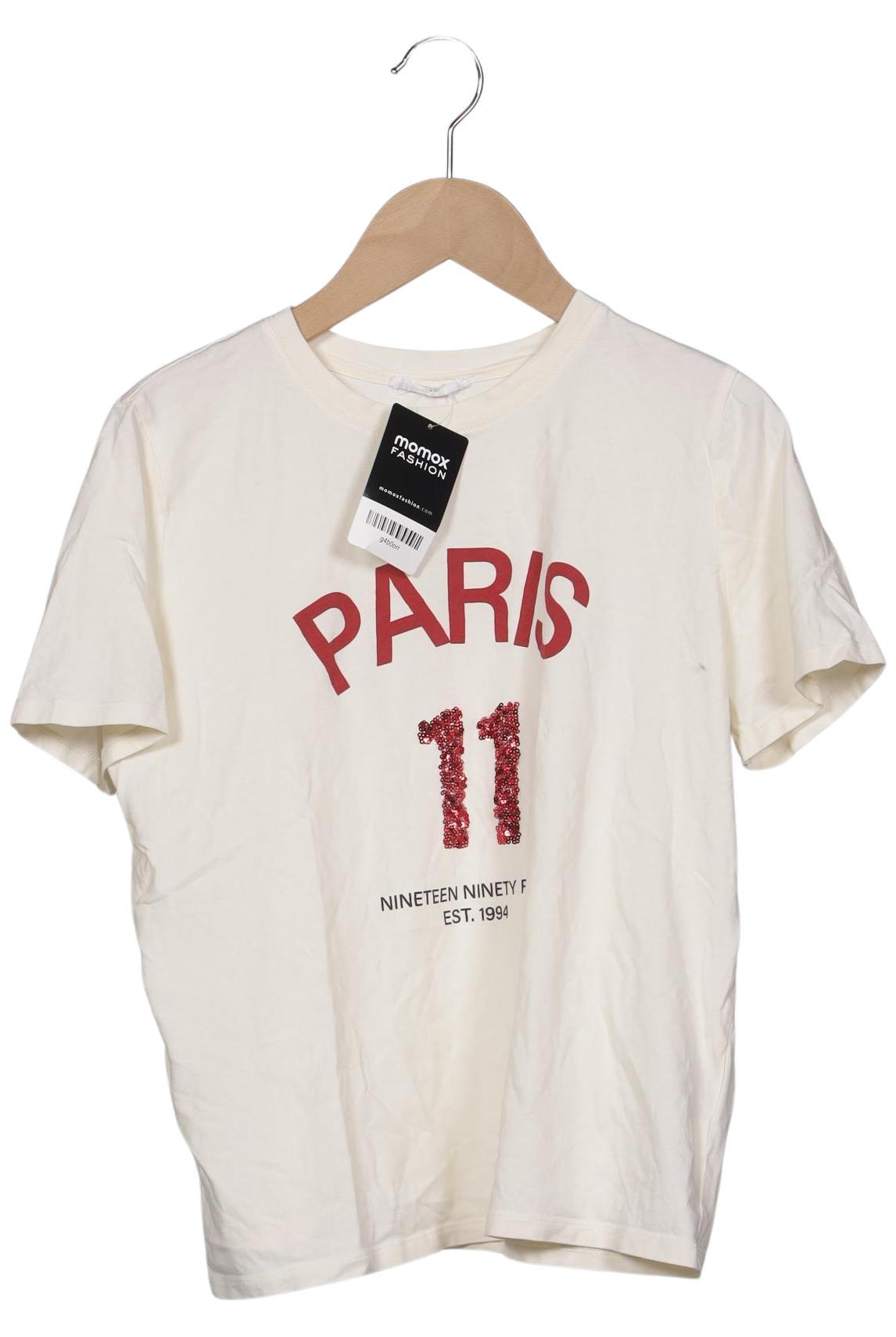 

Zara Damen T-Shirt, cremeweiß, Gr. 36