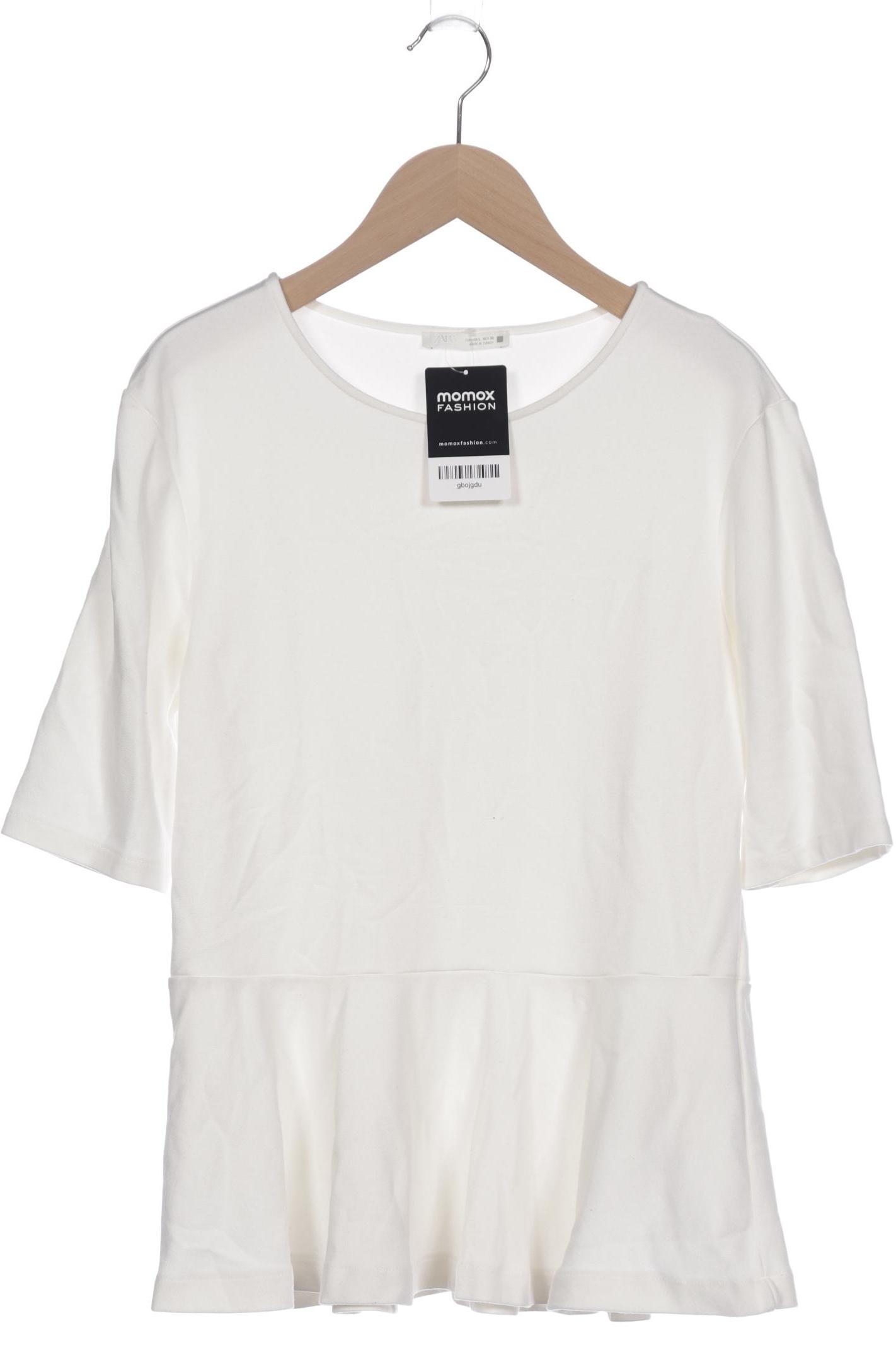 

Zara Damen T-Shirt, weiß, Gr. 42