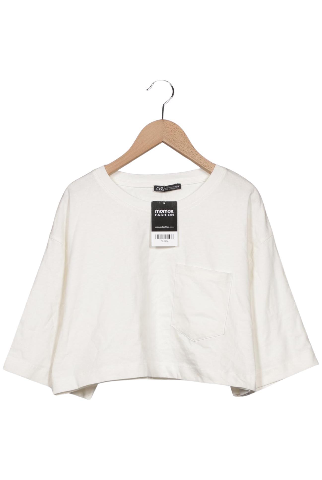 

Zara Damen T-Shirt, weiß, Gr. 42