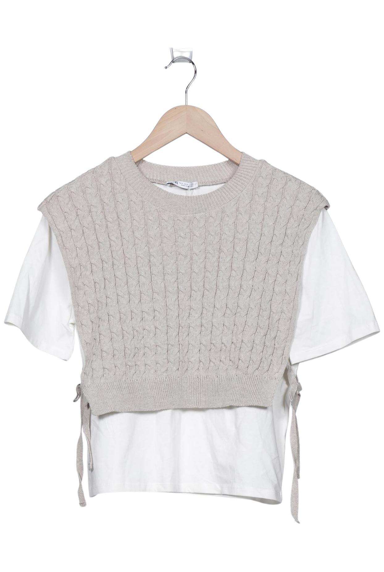 

Zara Damen T-Shirt, beige, Gr. 36