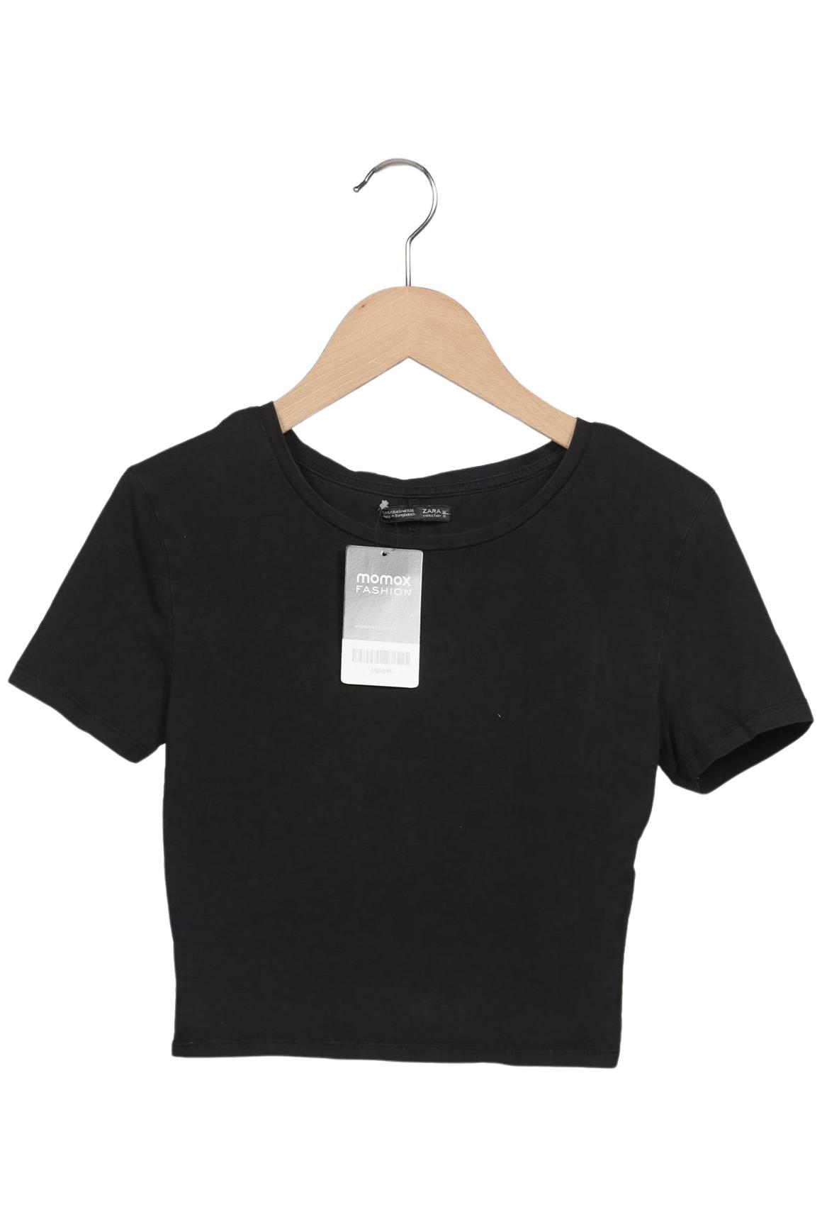 

Zara Damen T-Shirt, schwarz, Gr. 36