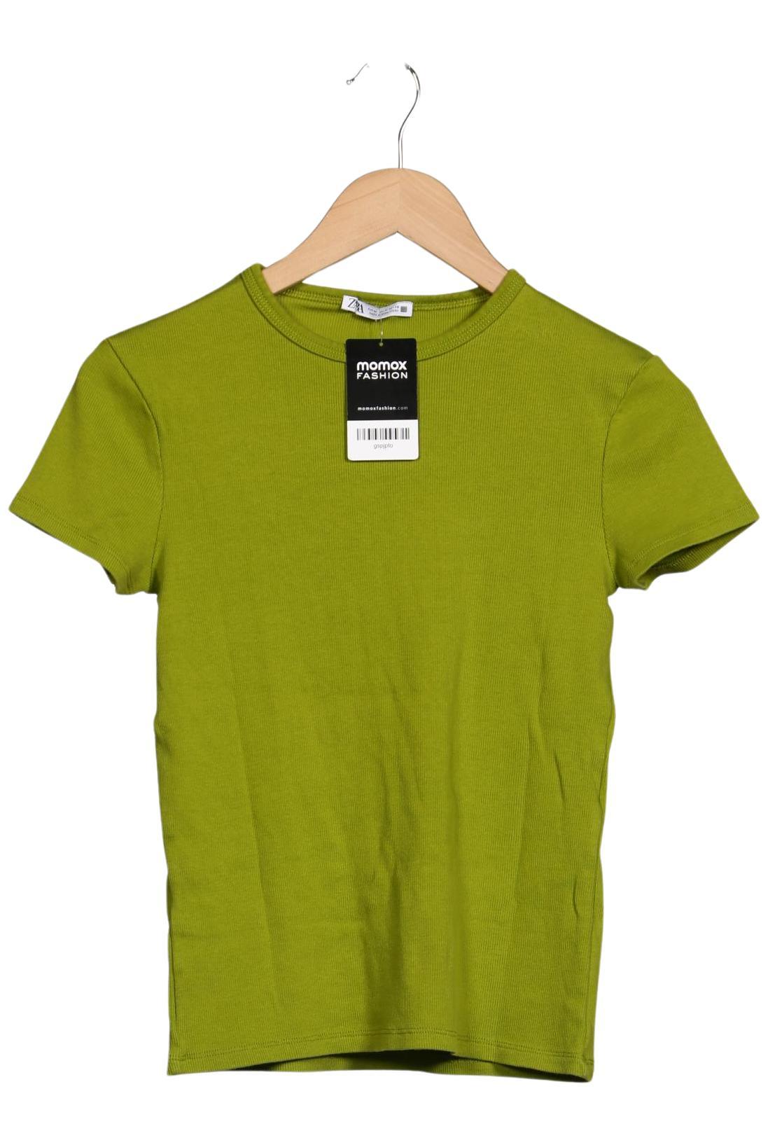 

Zara Damen T-Shirt, grün, Gr. 38