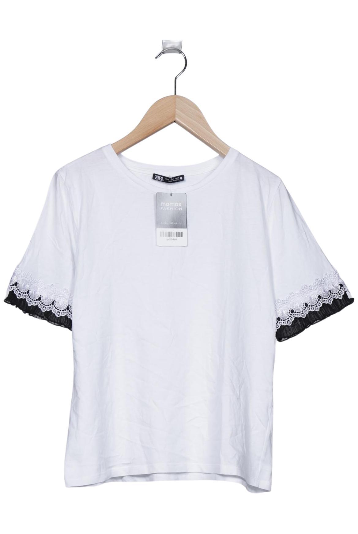 

Zara Damen T-Shirt, weiß, Gr. 36