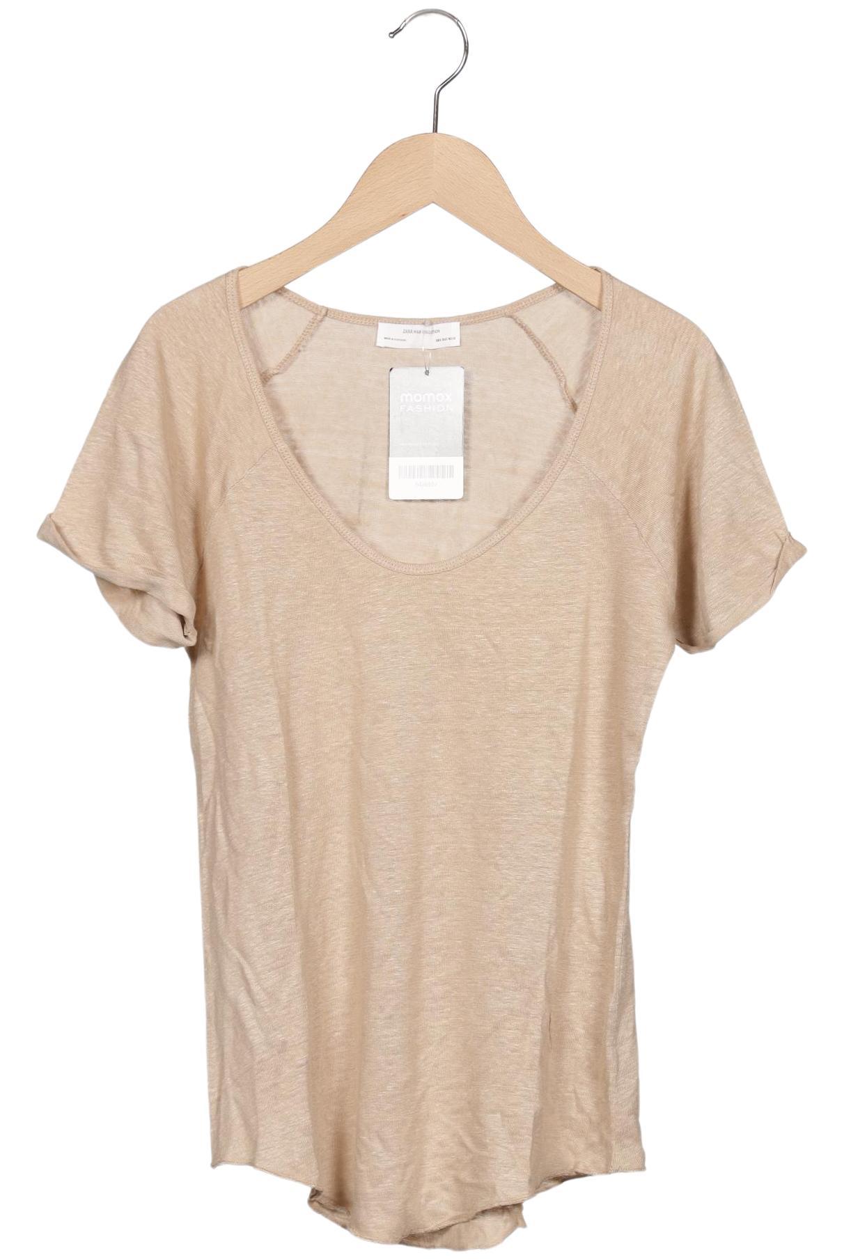 

Zara Damen T-Shirt, beige, Gr. 36