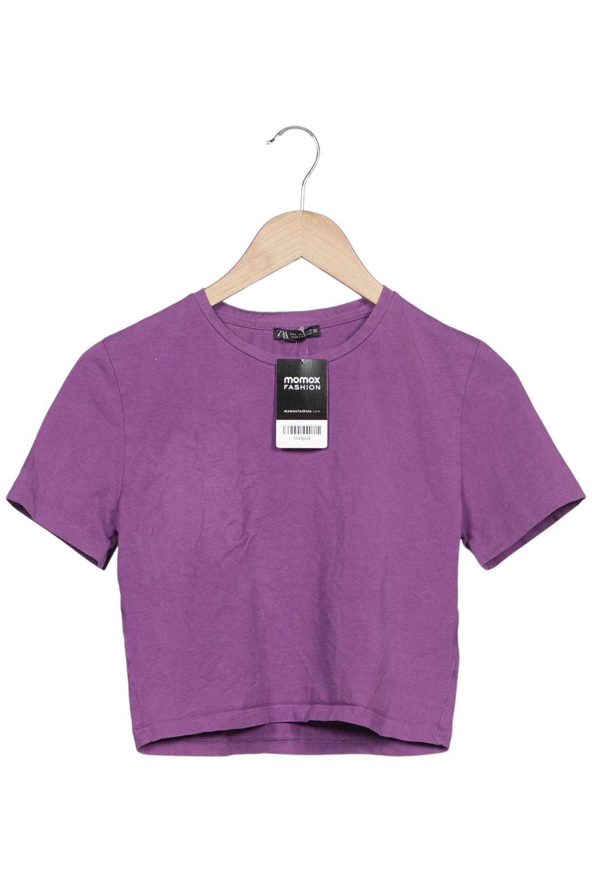 

Zara Damen T-Shirt, flieder, Gr. 42
