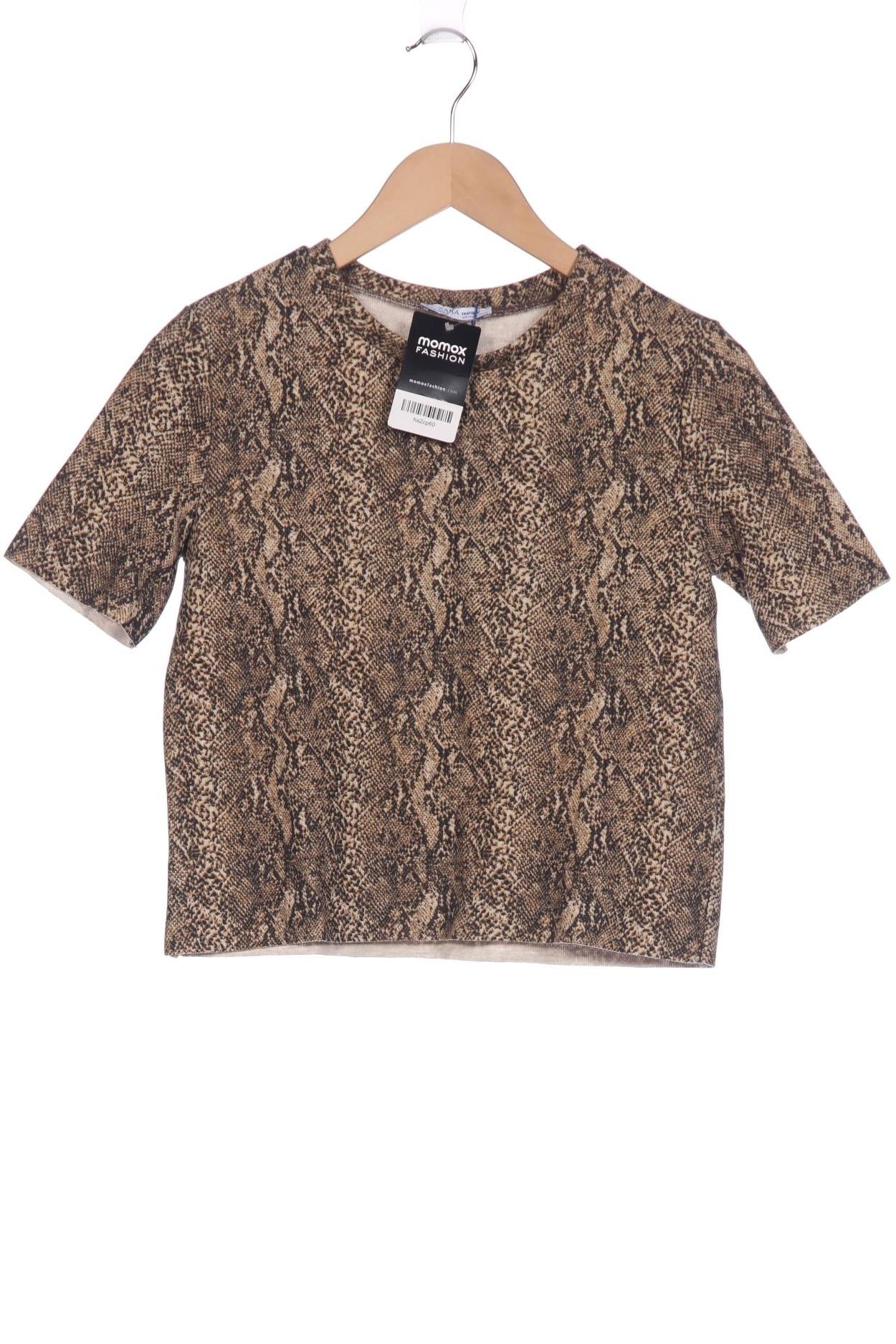 

Zara Damen T-Shirt, braun, Gr. 38