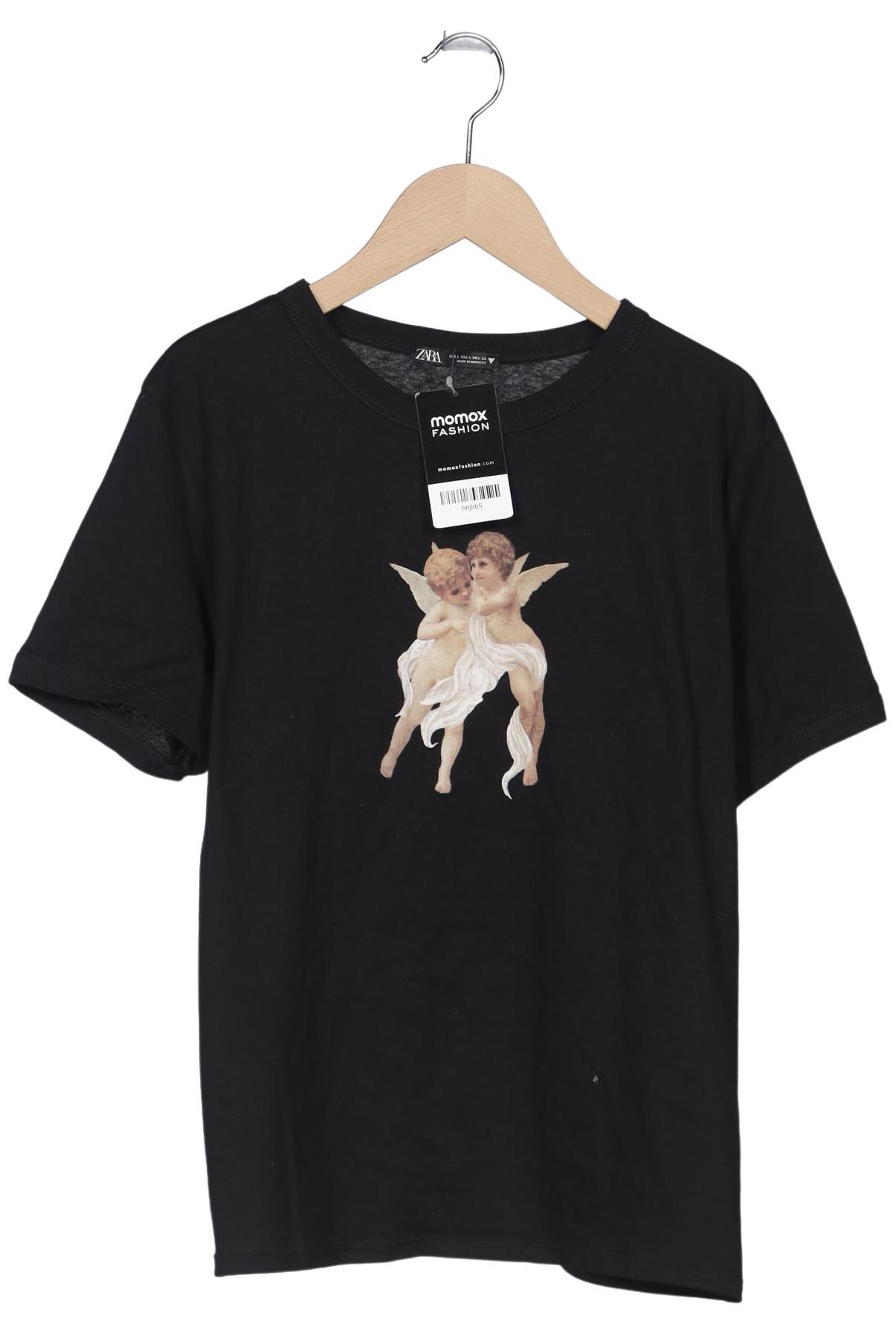 

Zara Damen T-Shirt, schwarz, Gr. 42