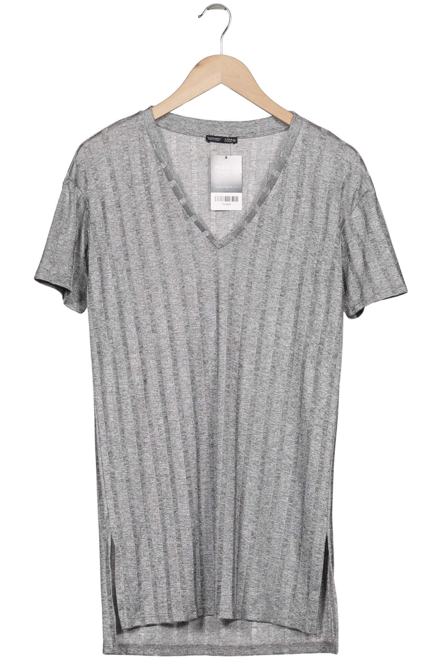 

Zara Damen T-Shirt, grau, Gr. 36
