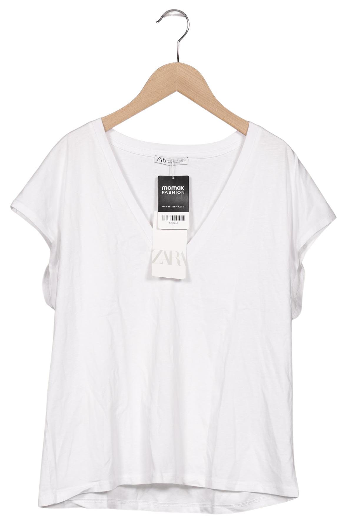 

Zara Damen T-Shirt, weiß, Gr. 36