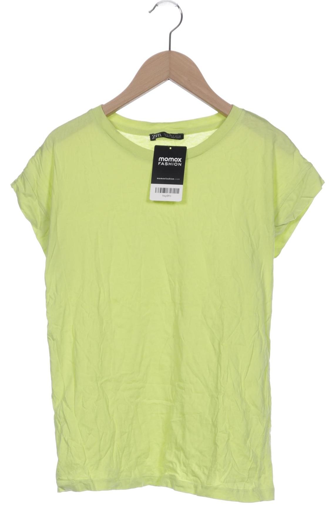 

Zara Damen T-Shirt, gelb, Gr. 36