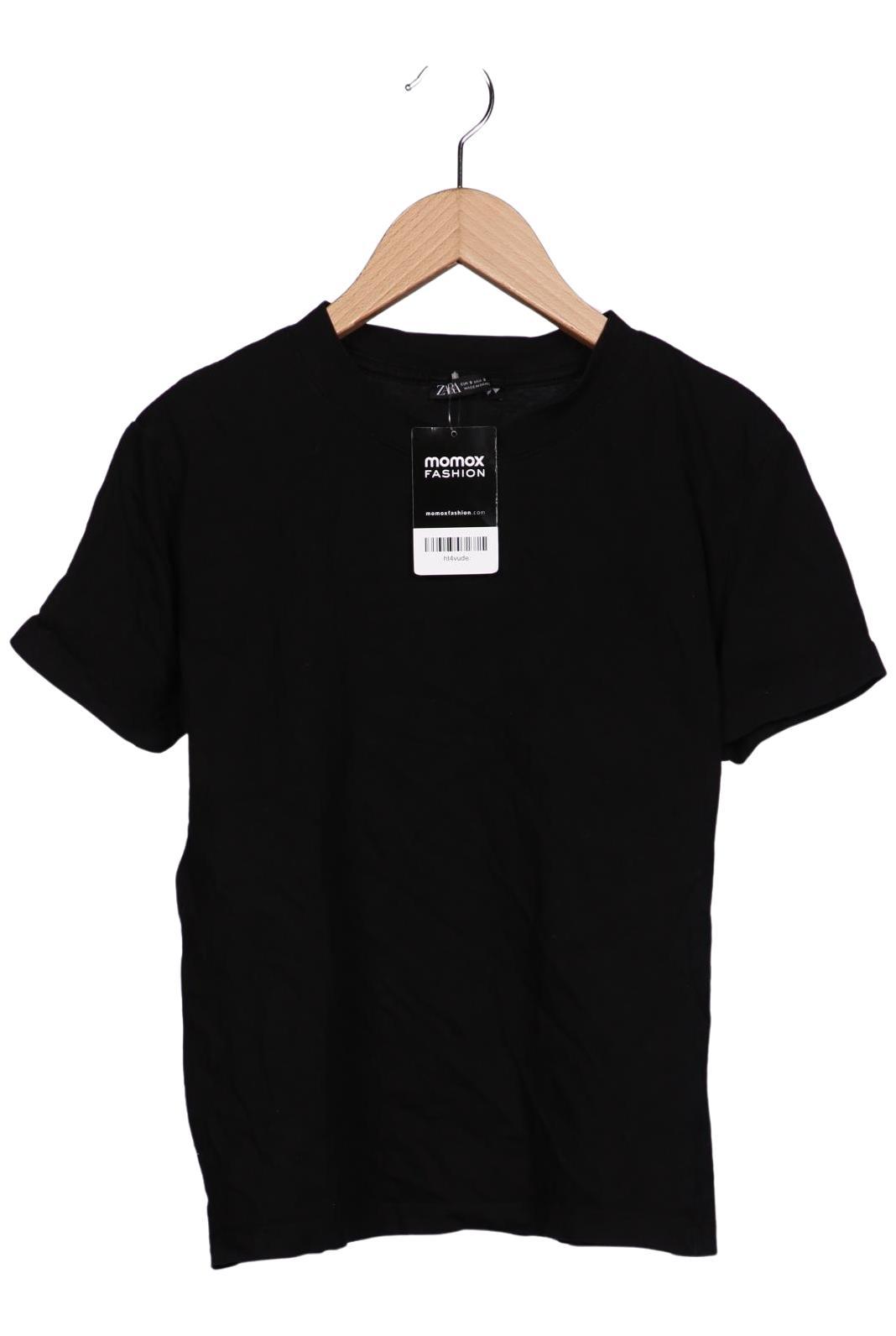

Zara Damen T-Shirt, schwarz, Gr. 36