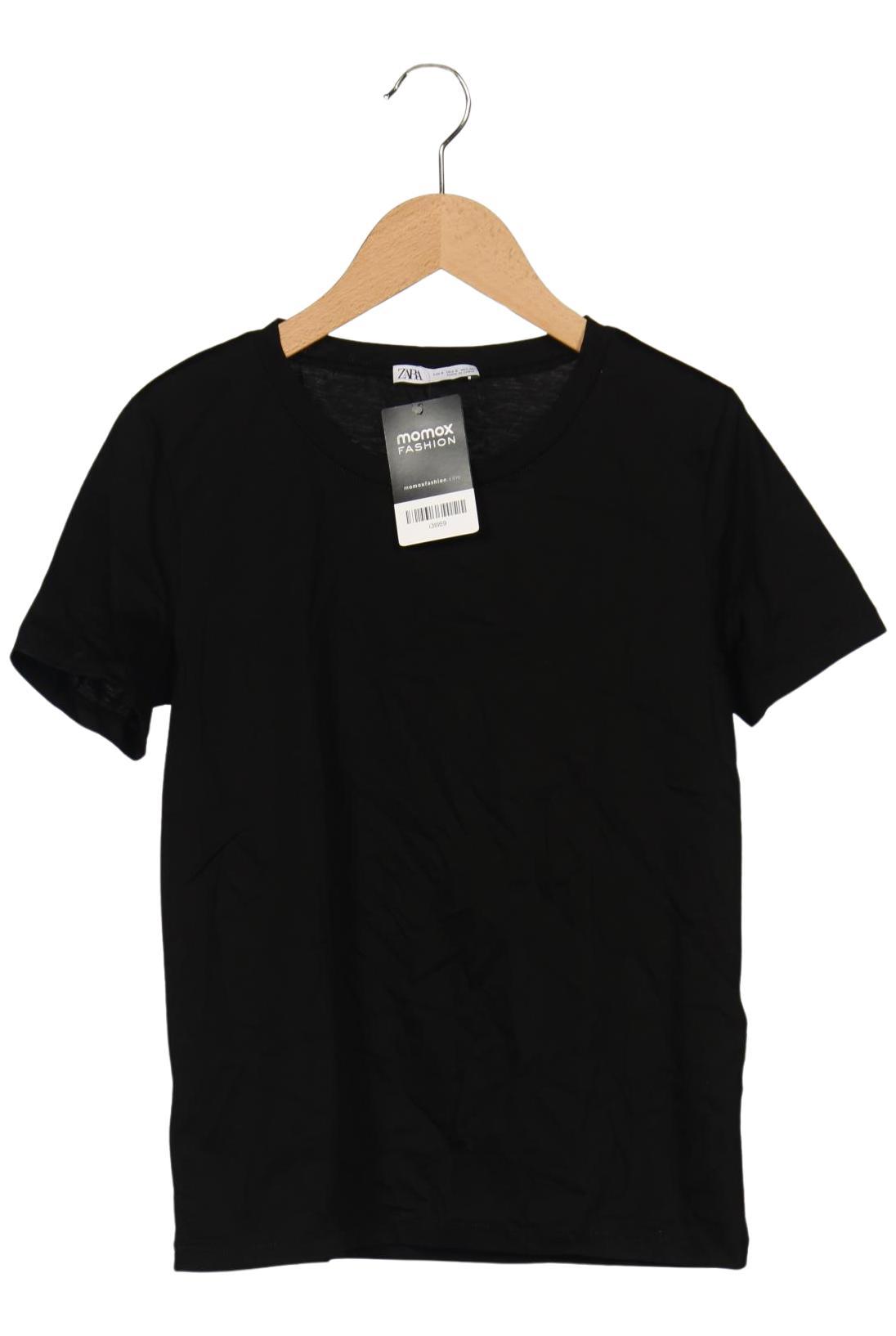 

Zara Damen T-Shirt, schwarz, Gr. 36