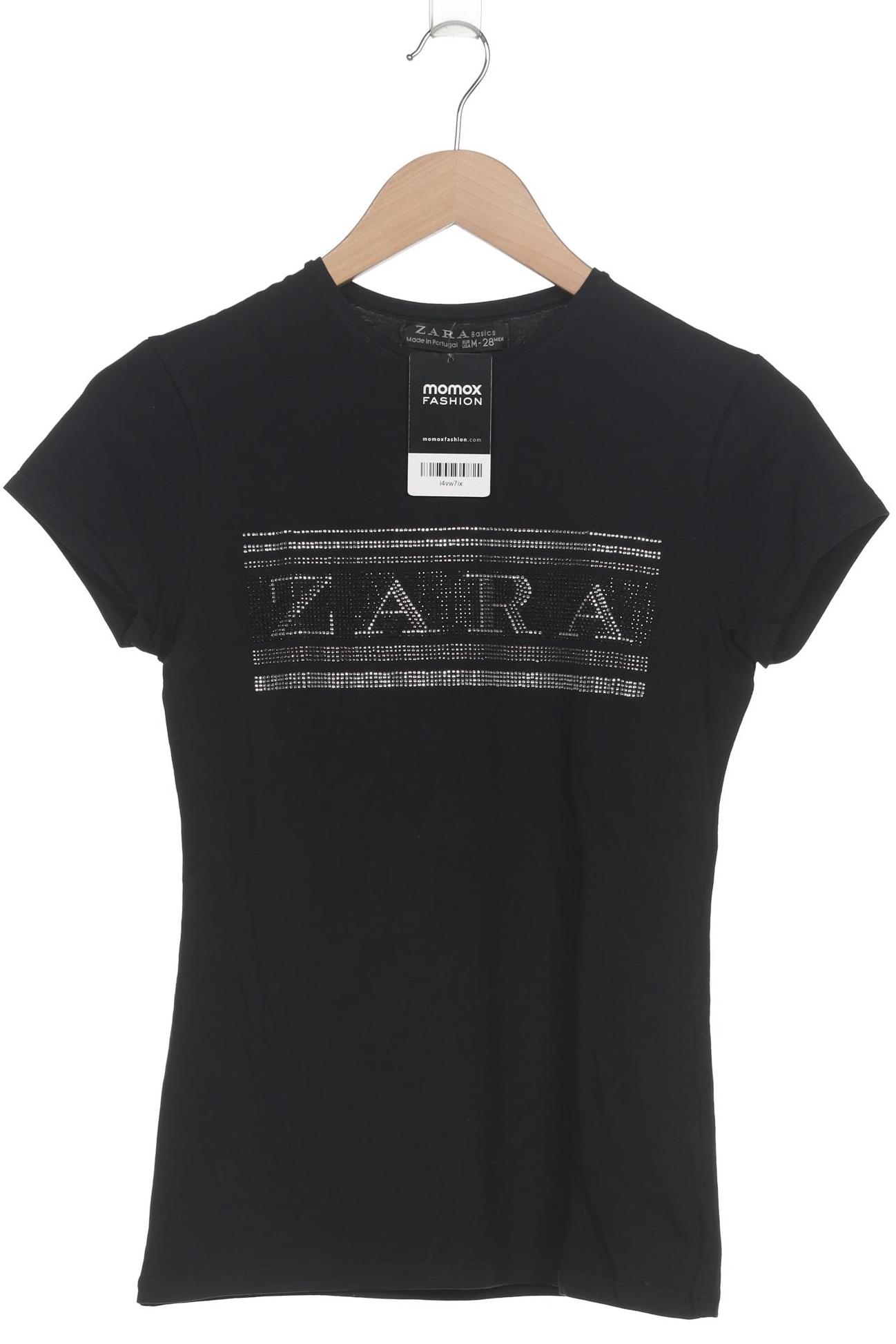 

Zara Damen T-Shirt, schwarz, Gr. 38