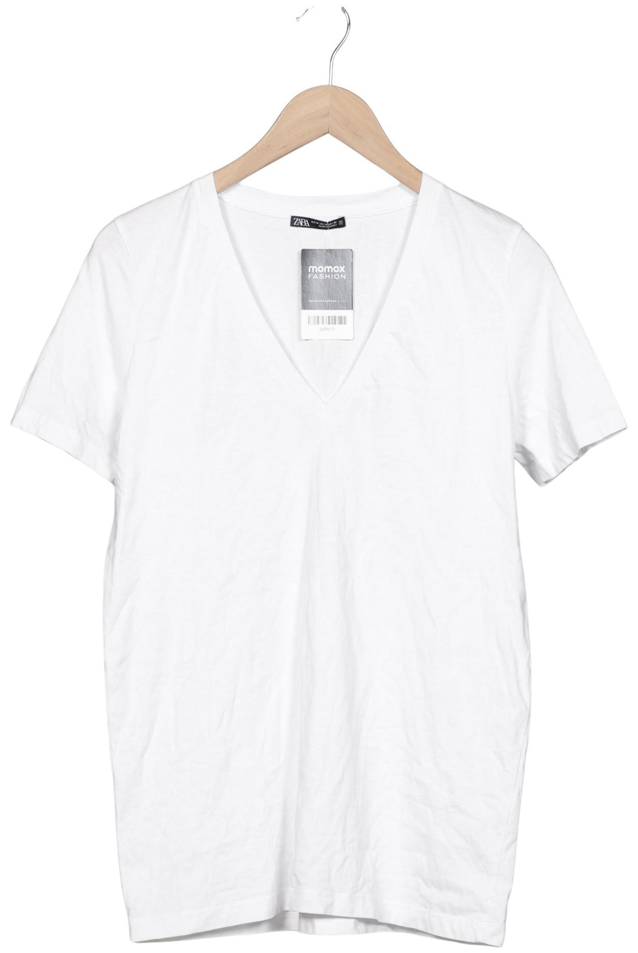 

Zara Damen T-Shirt, weiß, Gr. 38