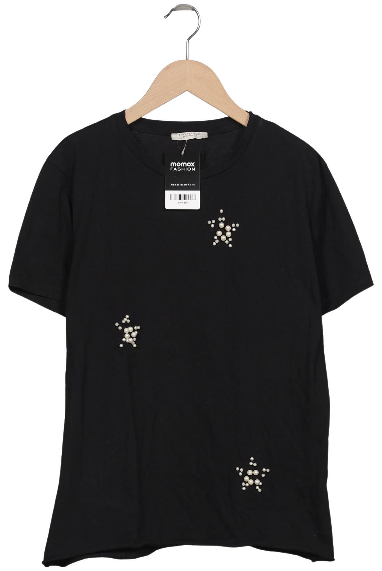 

Zara Damen T-Shirt, schwarz, Gr. 38