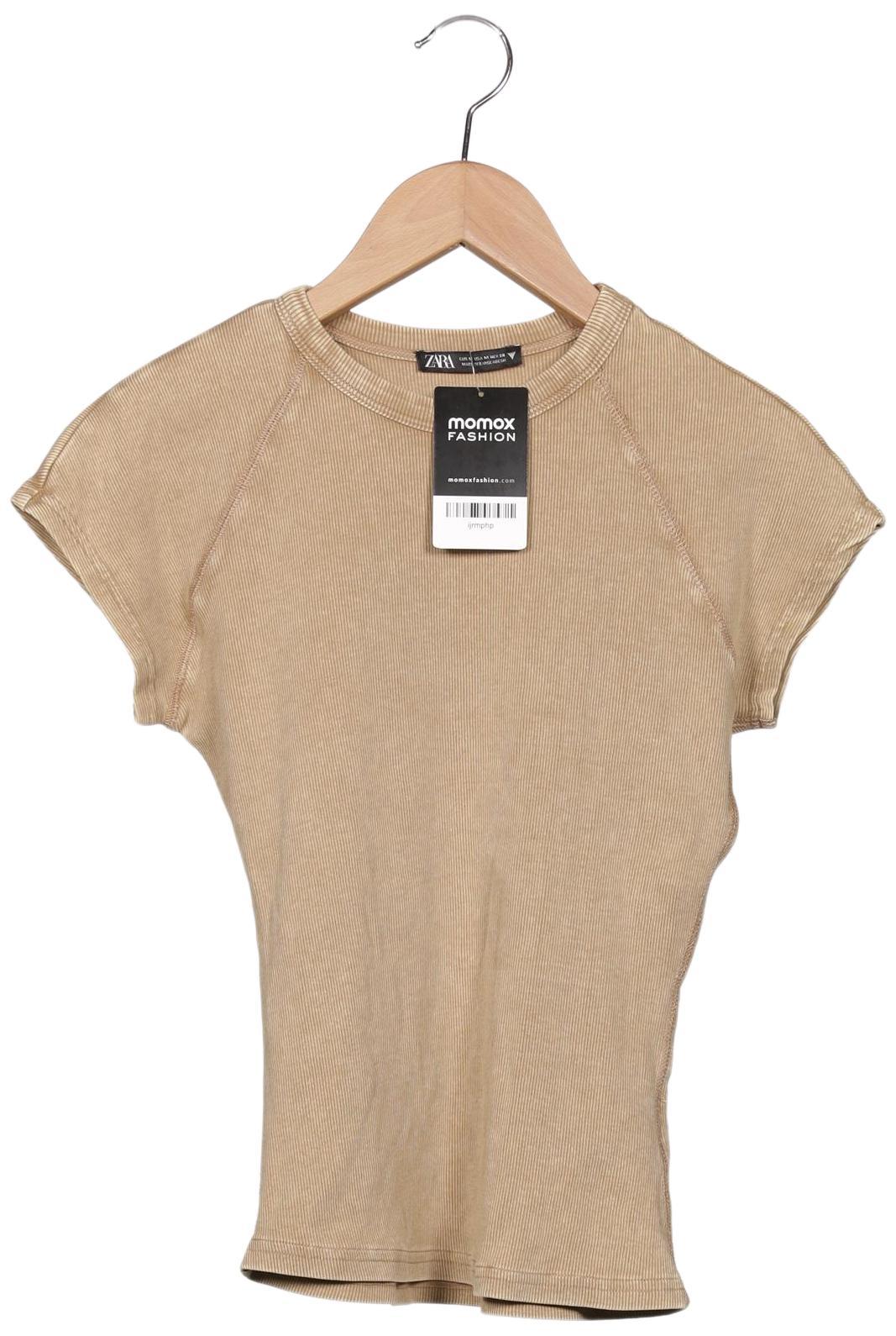 

Zara Damen T-Shirt, beige, Gr. 38