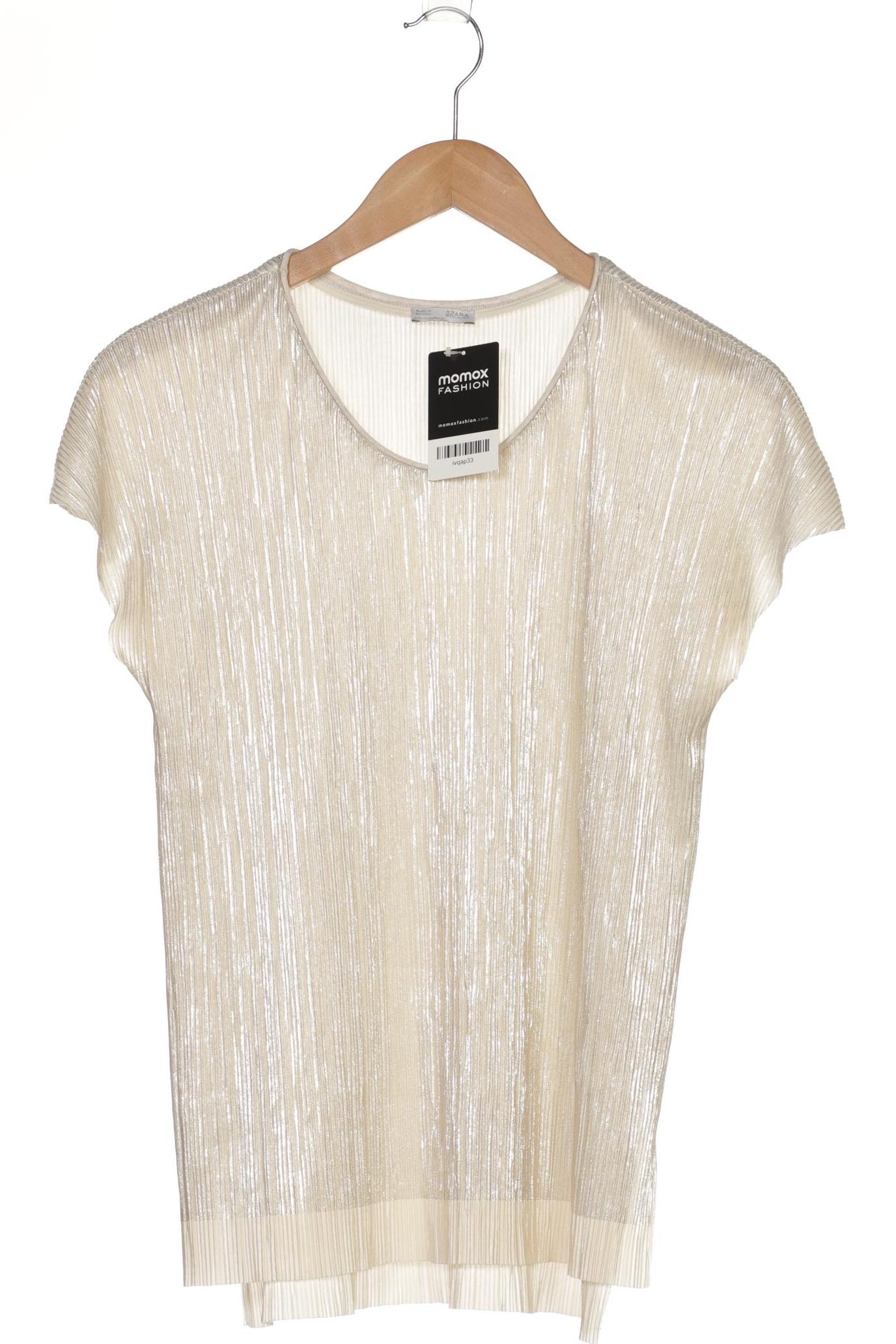 

Zara Damen T-Shirt, beige, Gr. 36