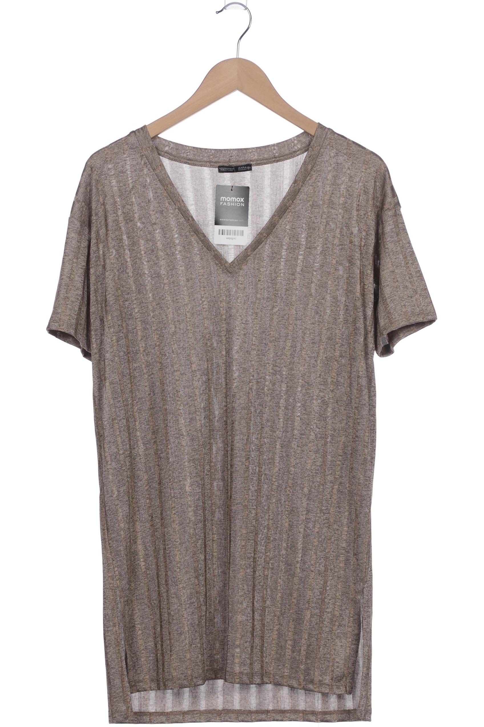 

Zara Damen T-Shirt, braun, Gr. 38