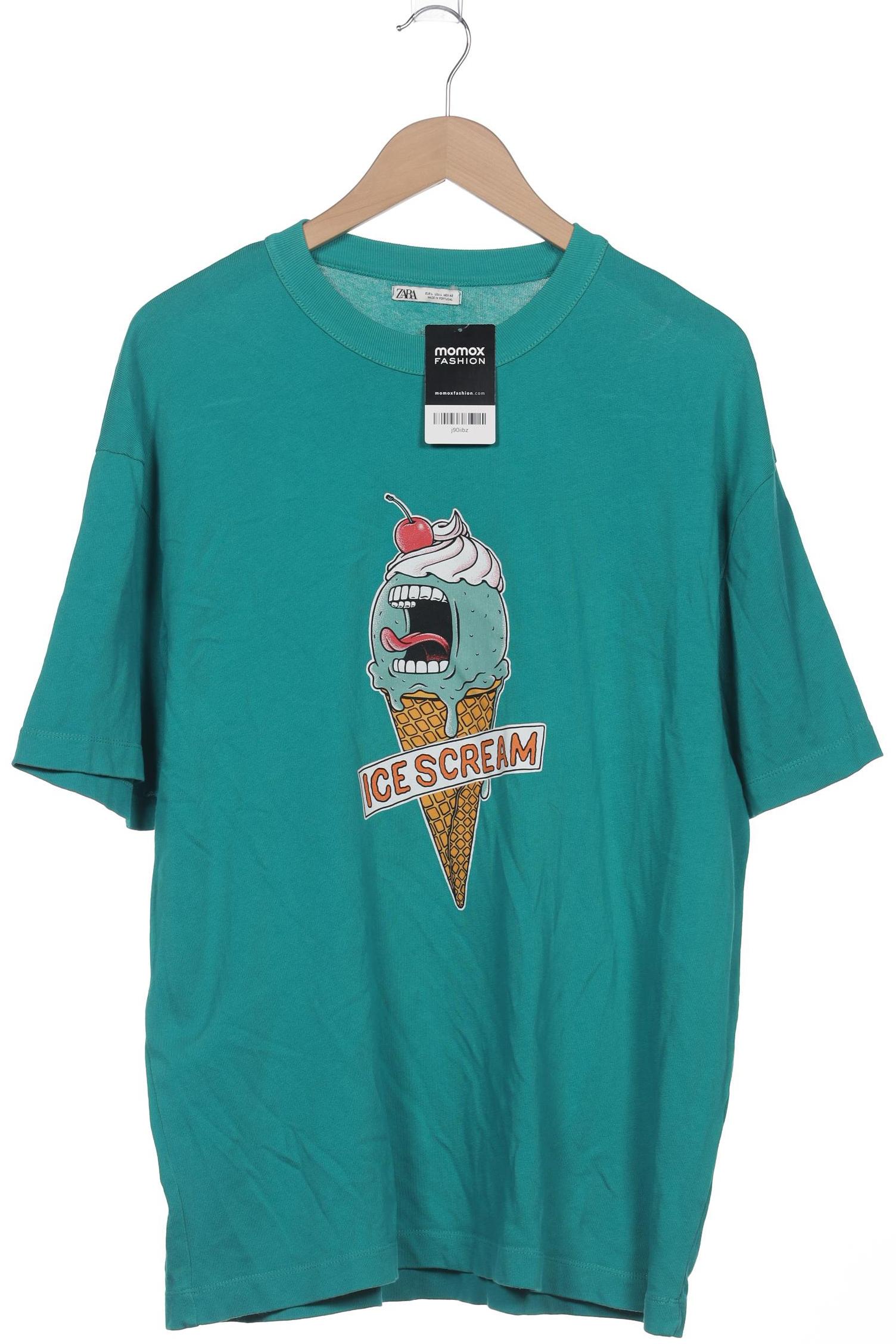 

ZARA Damen T-Shirt, türkis
