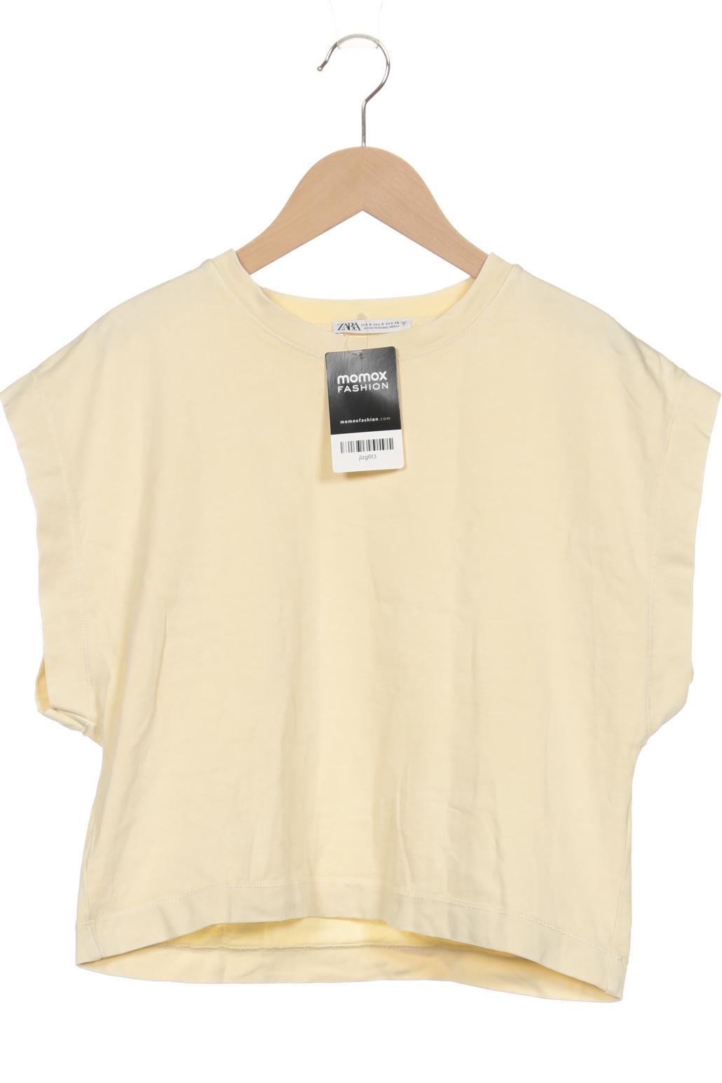 

Zara Damen T-Shirt, cremeweiß, Gr. 36
