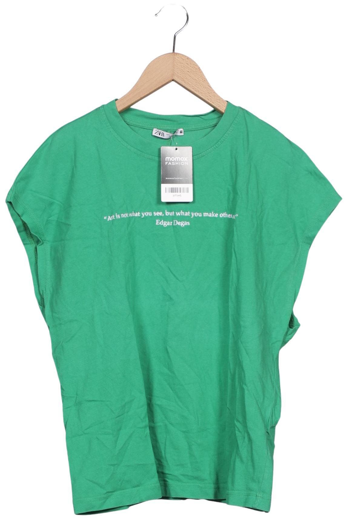 Thumbnail - Zara Damen T-Shirt, grün, Gr. 36