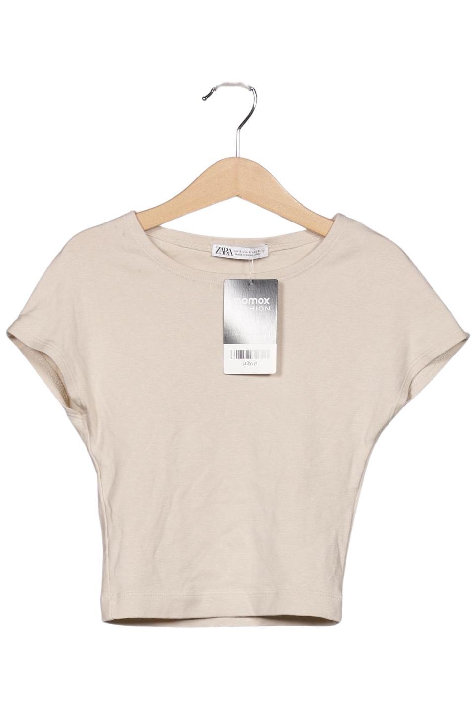 

Zara Damen T-Shirt, beige, Gr. 36