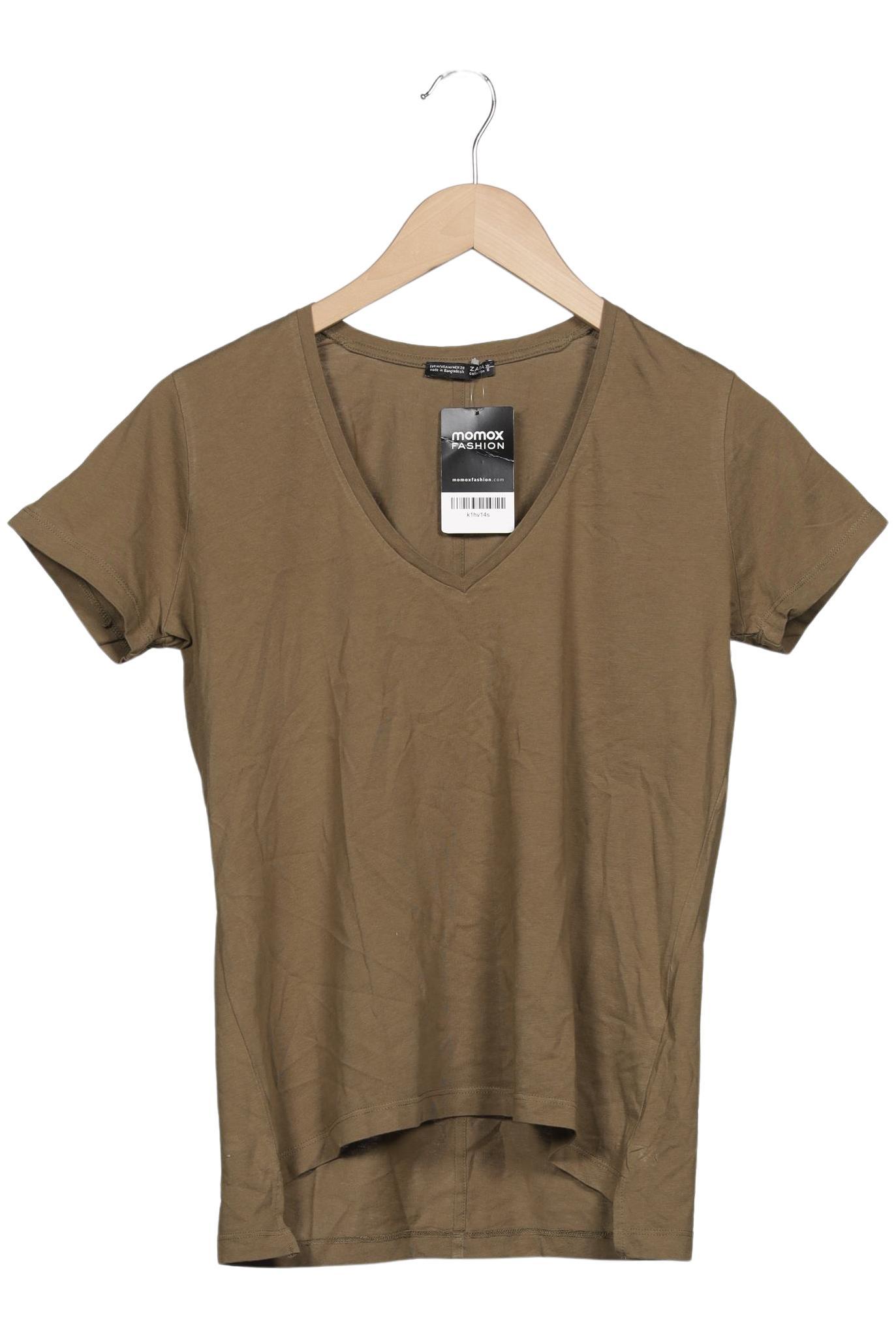 

Zara Damen T-Shirt, grün, Gr. 38