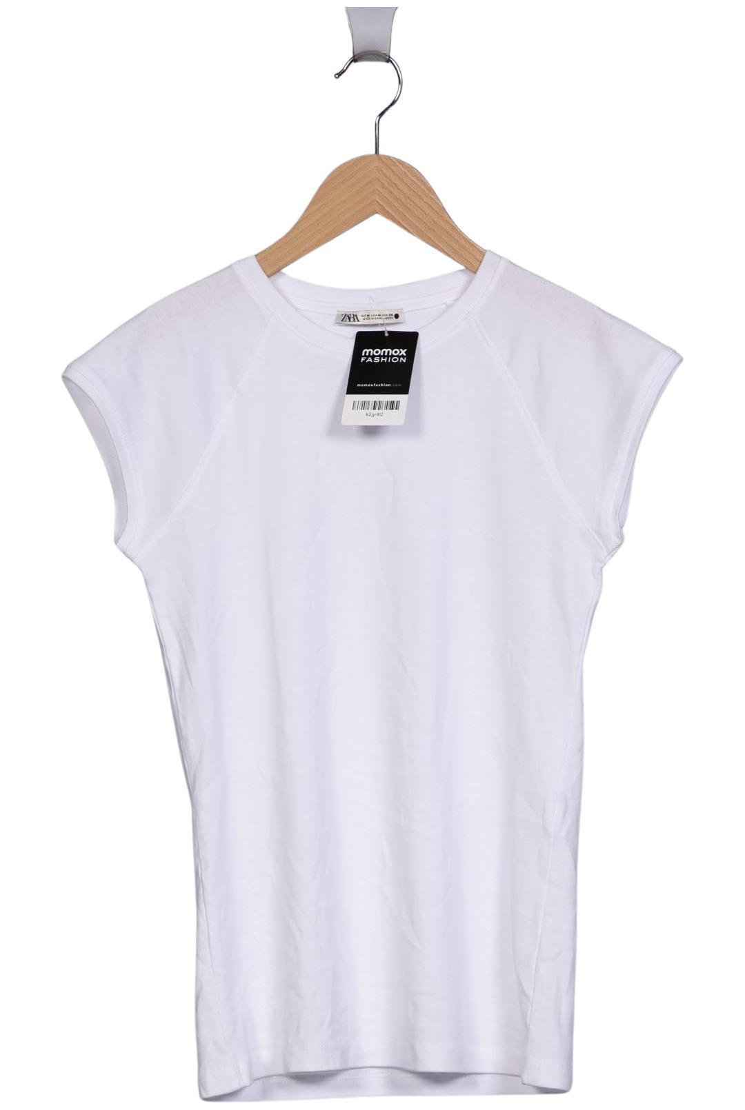 

Zara Damen T-Shirt, weiß, Gr. 38