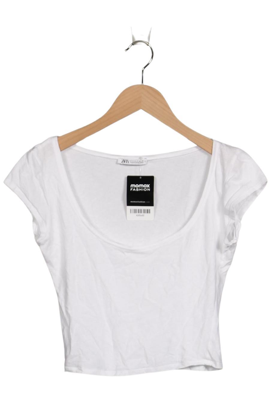 

Zara Damen T-Shirt, weiß, Gr. 36