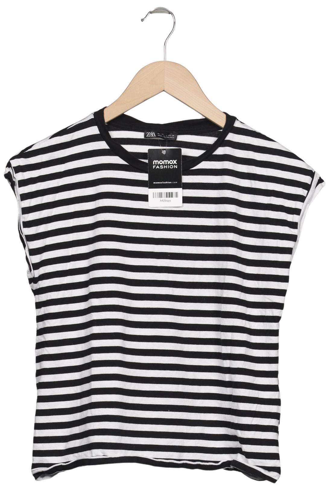 

Zara Damen T-Shirt, schwarz, Gr. 36