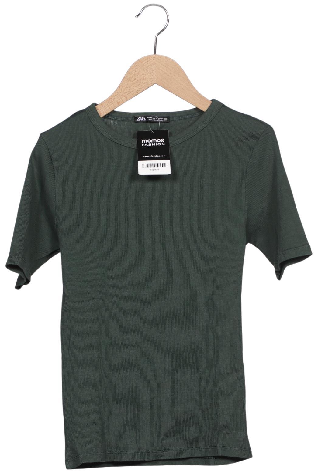 

Zara Damen T-Shirt, grün, Gr. 38