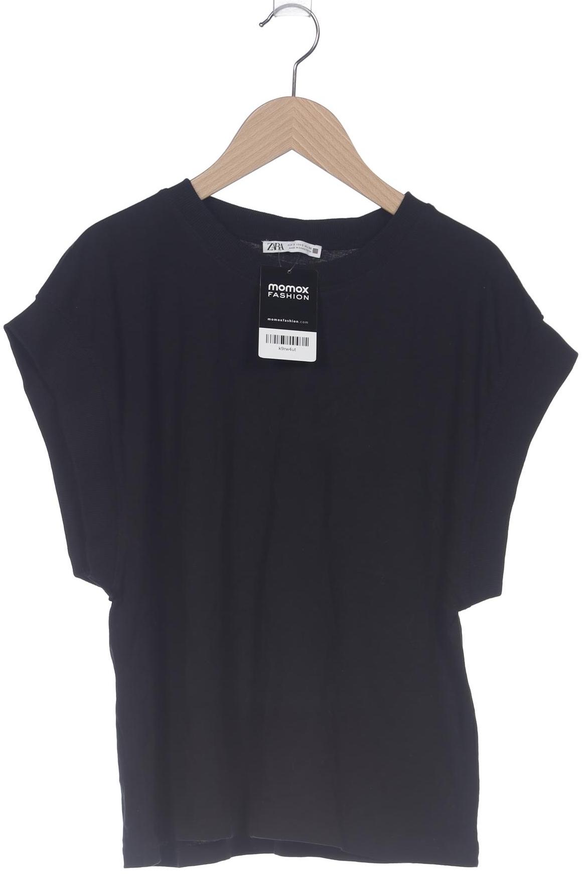 

Zara Damen T-Shirt, schwarz, Gr. 36