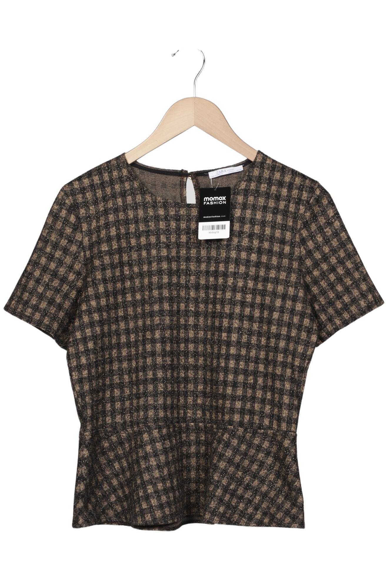 

Zara Damen T-Shirt, braun, Gr. 42