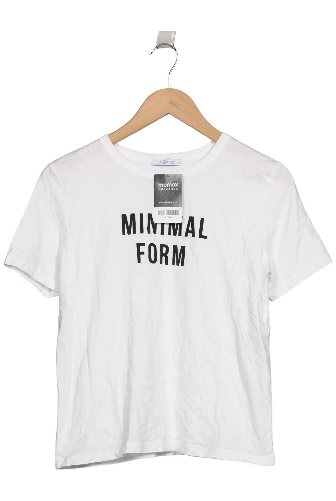 

Zara Damen T-Shirt, weiß, Gr. 36