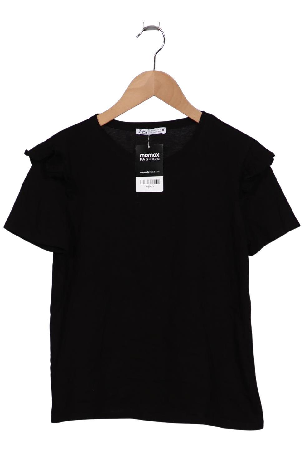 

Zara Damen T-Shirt, schwarz, Gr. 36
