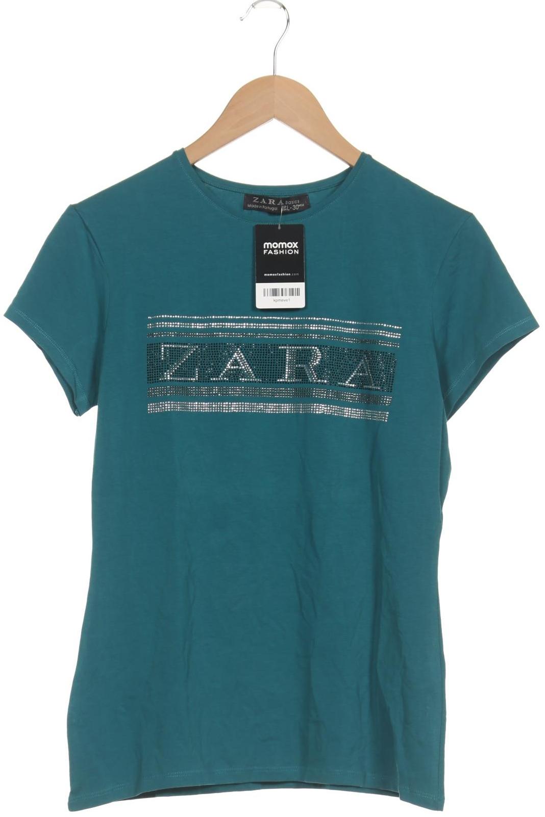 

Zara Damen T-Shirt, türkis, Gr. 42