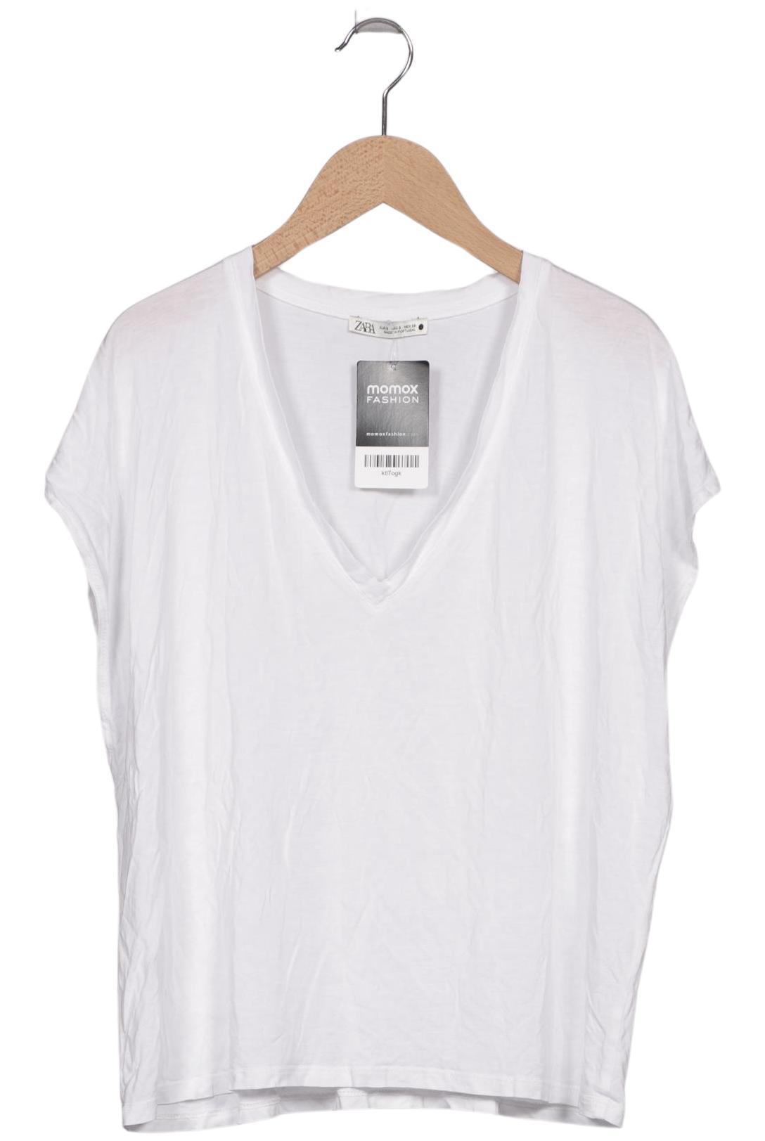 

Zara Damen T-Shirt, weiß, Gr. 36