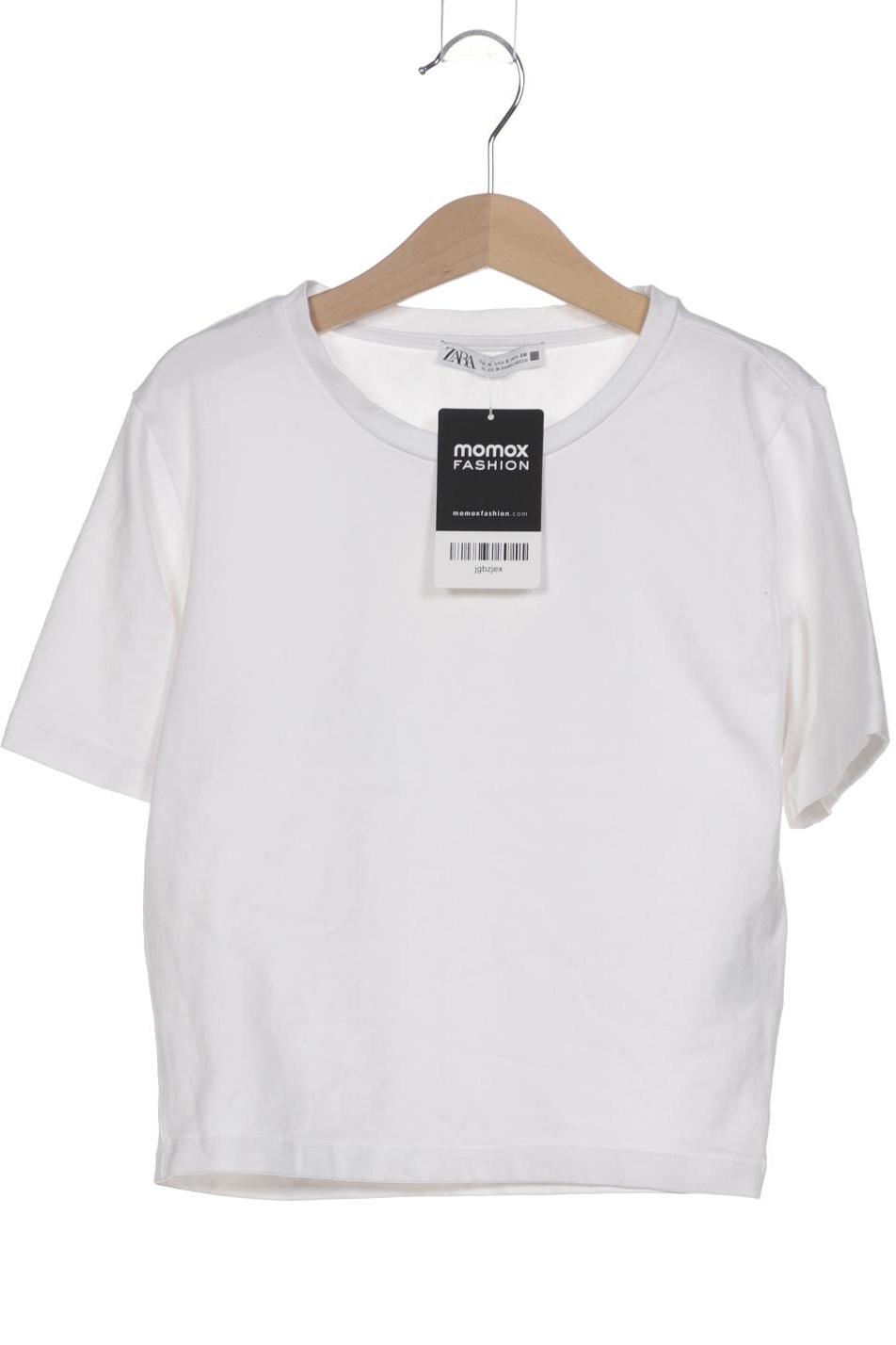 

Zara Damen T-Shirt, weiß, Gr. 36