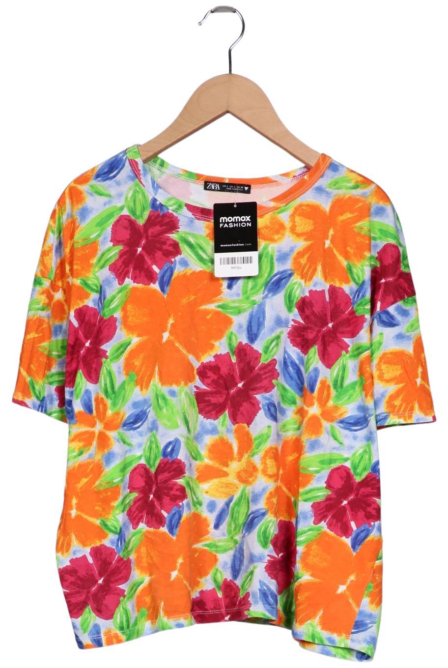 

Zara Damen T-Shirt, mehrfarbig, Gr. 42