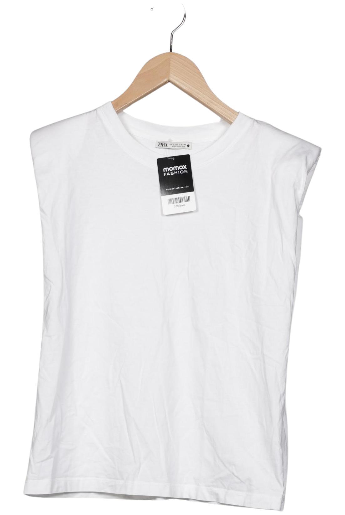 

Zara Damen T-Shirt, weiß, Gr. 36