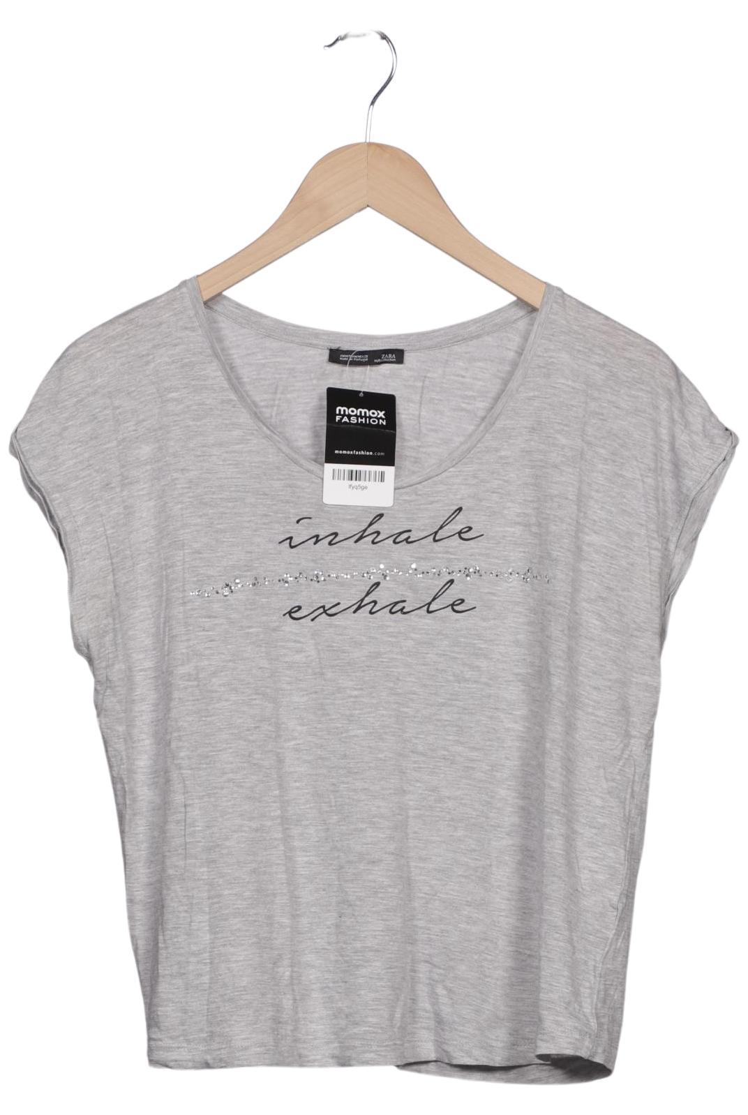 

Zara Damen T-Shirt, grau, Gr. 38