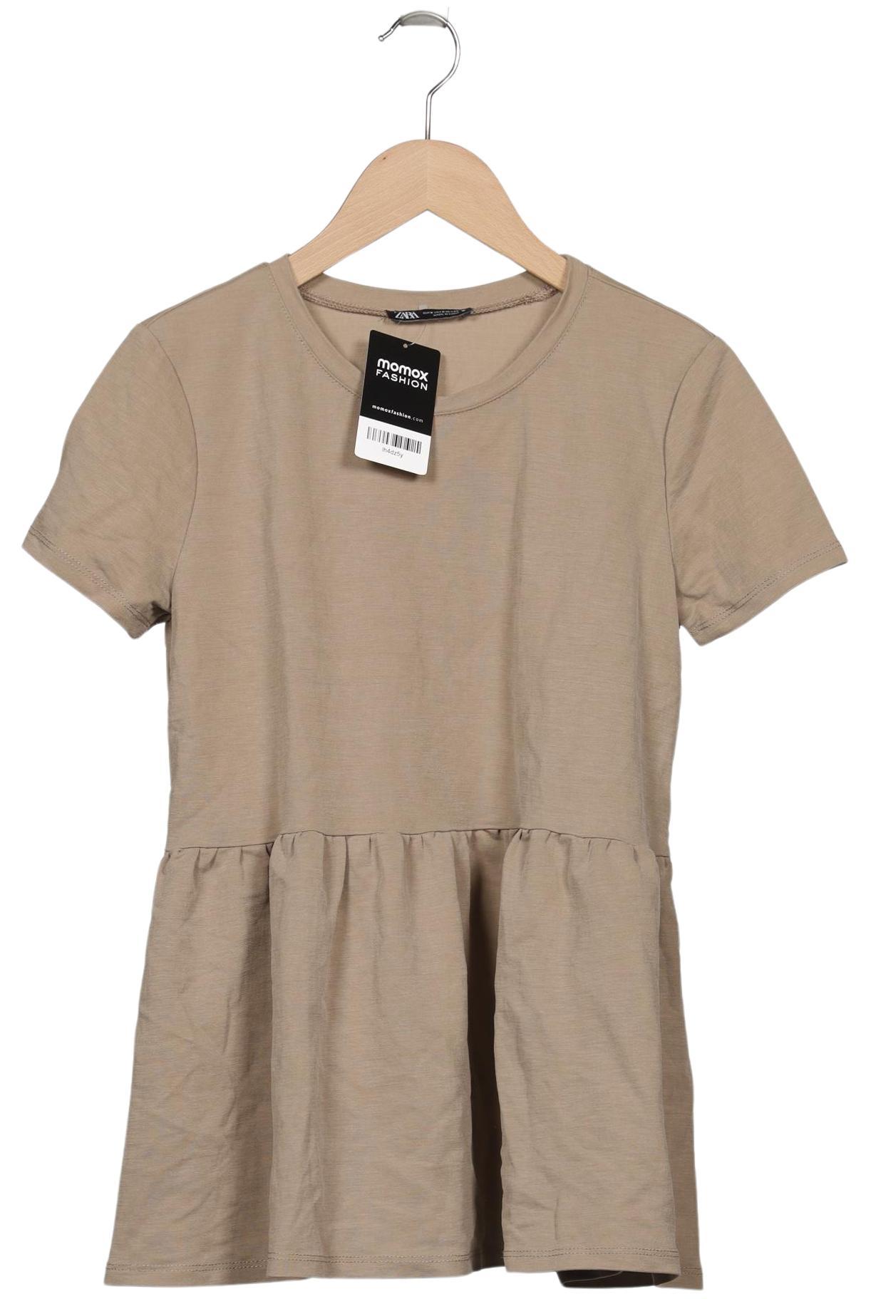 

Zara Damen T-Shirt, braun, Gr. 36