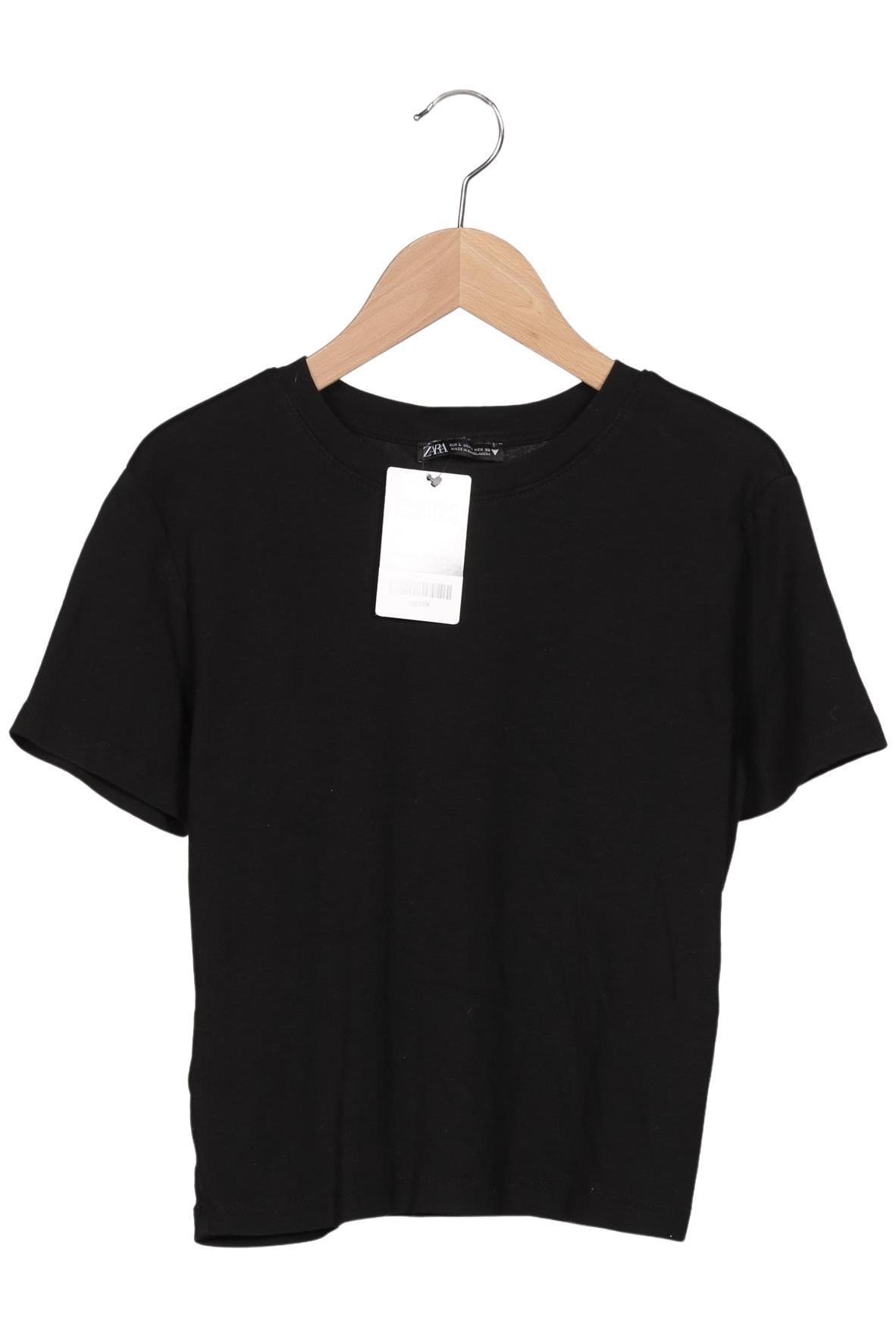 

Zara Damen T-Shirt, schwarz, Gr. 42