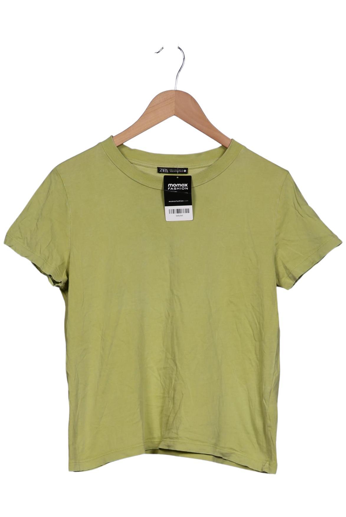 

Zara Damen T-Shirt, hellgrün, Gr. 42